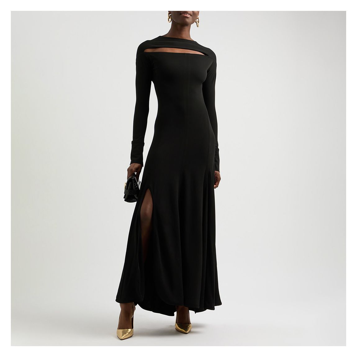 Black Cut-Out Maxi Dress main product photo