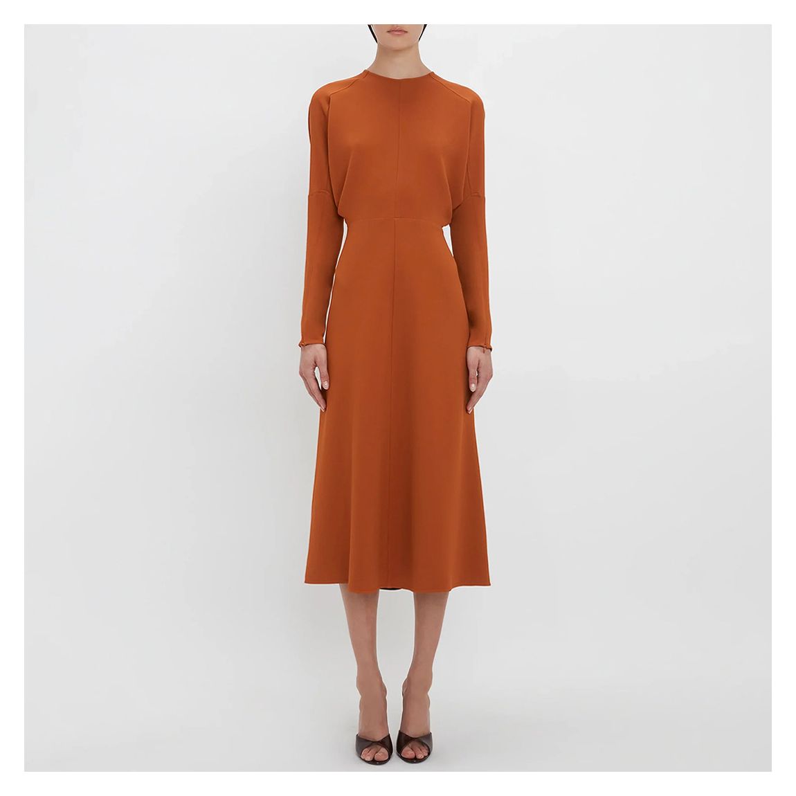 Rusest Long Sleeve Dolman Midi Dress main product photo