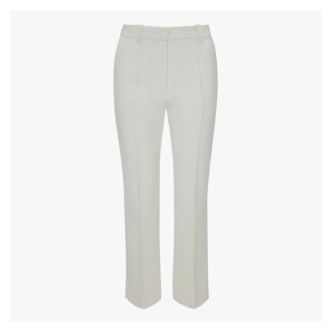 Ivory Cropped Kick Trouser main product photo