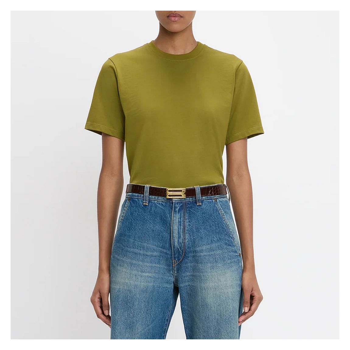Moss Green Victoria Tee main product photo