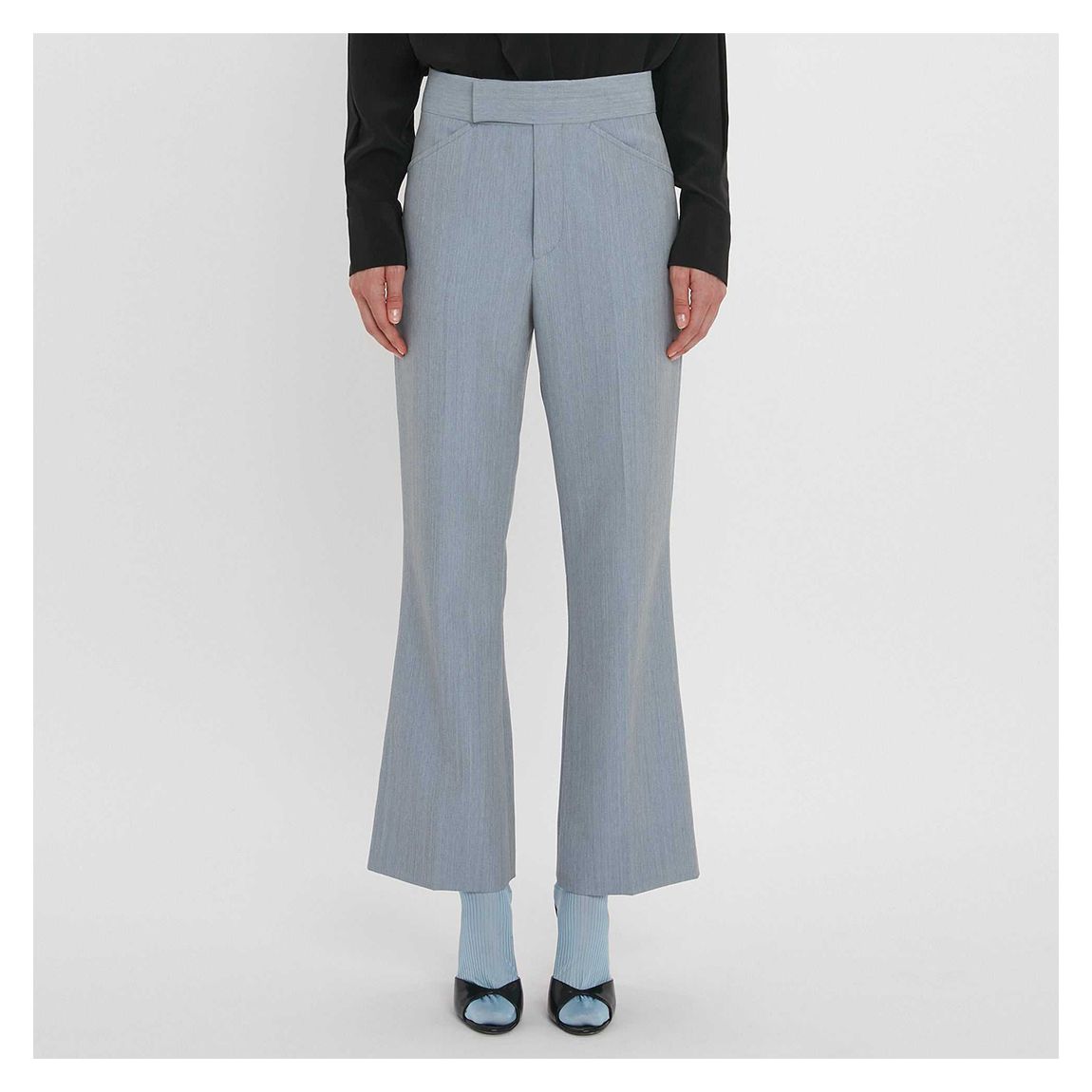 Aqua Cropped Flare Trouser main product photo