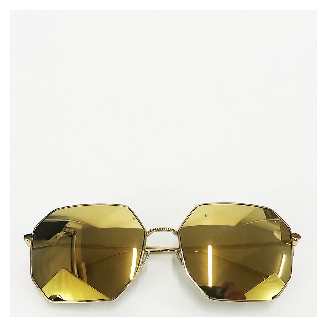 Gold Octagon Reflective Sunglasses main product photo