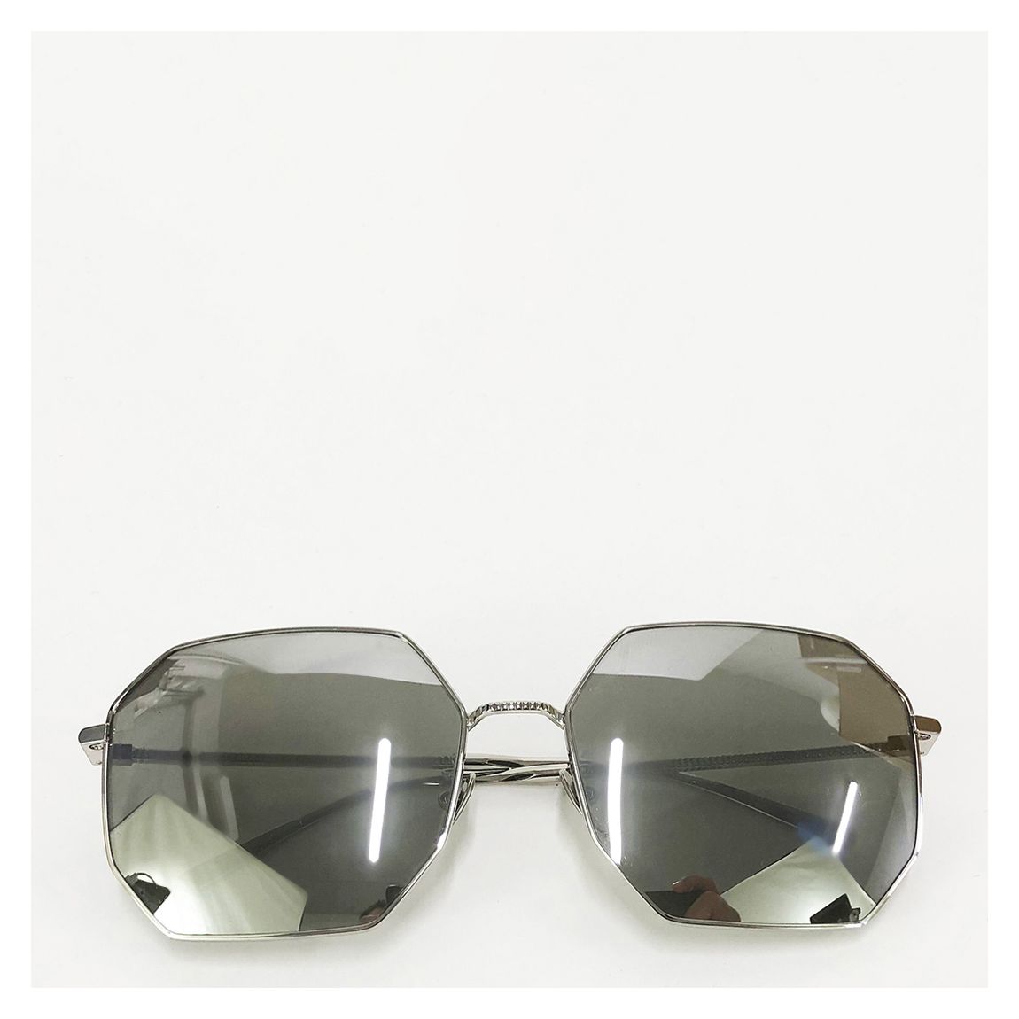 Gunmetal Octagon Reflective Sunglasses main product photo