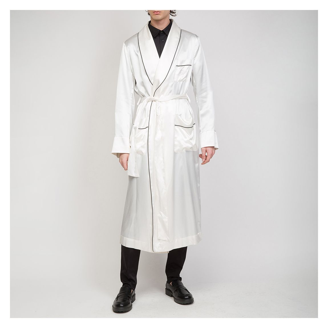White High Shine Dressing Gown main product photo