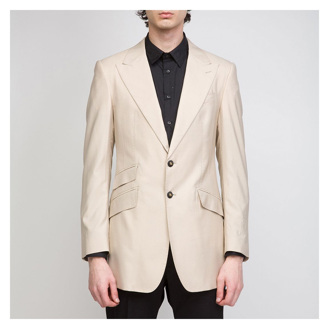 Ecru Single Breasted Blazer main product photo