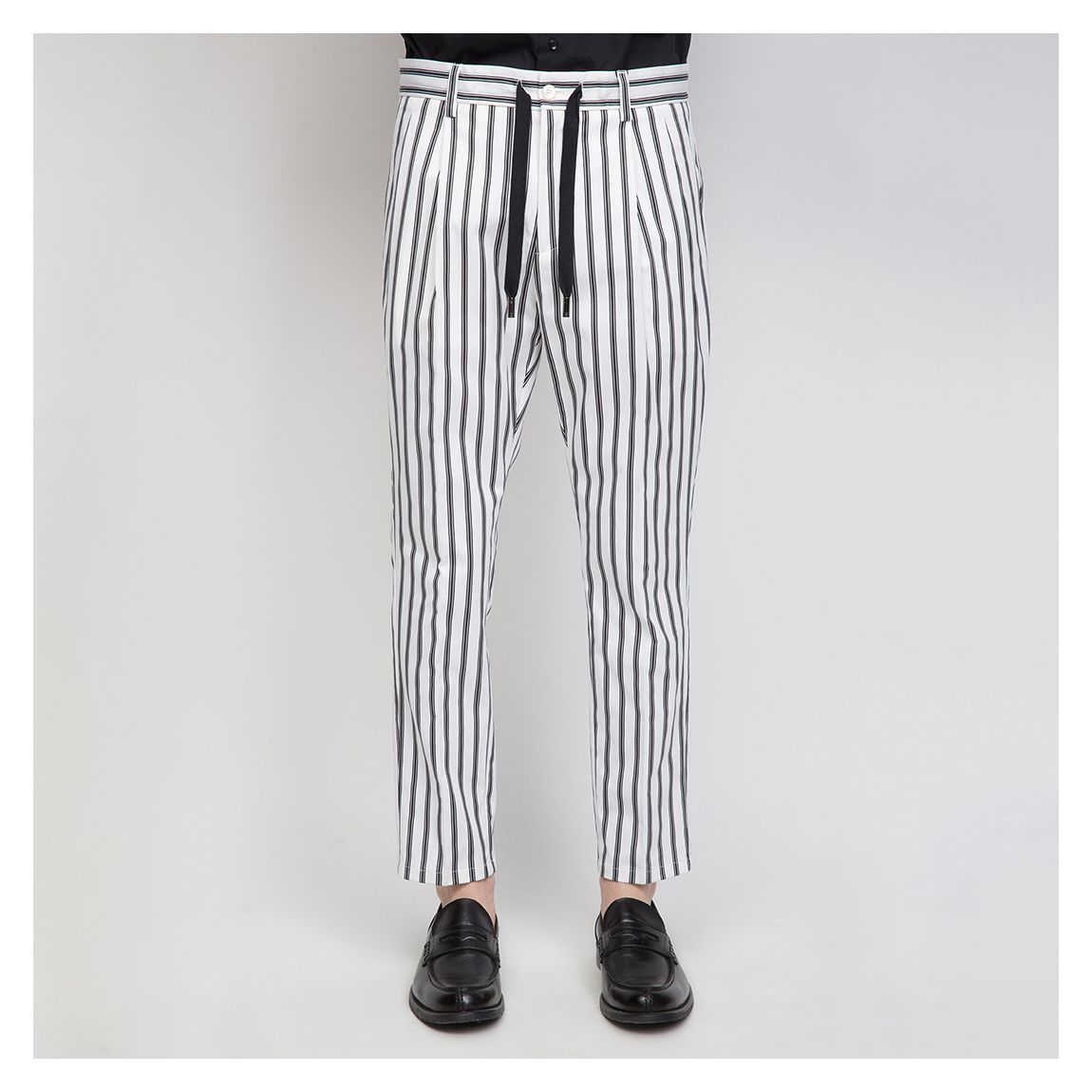White/Black Stripe Trousers main product photo