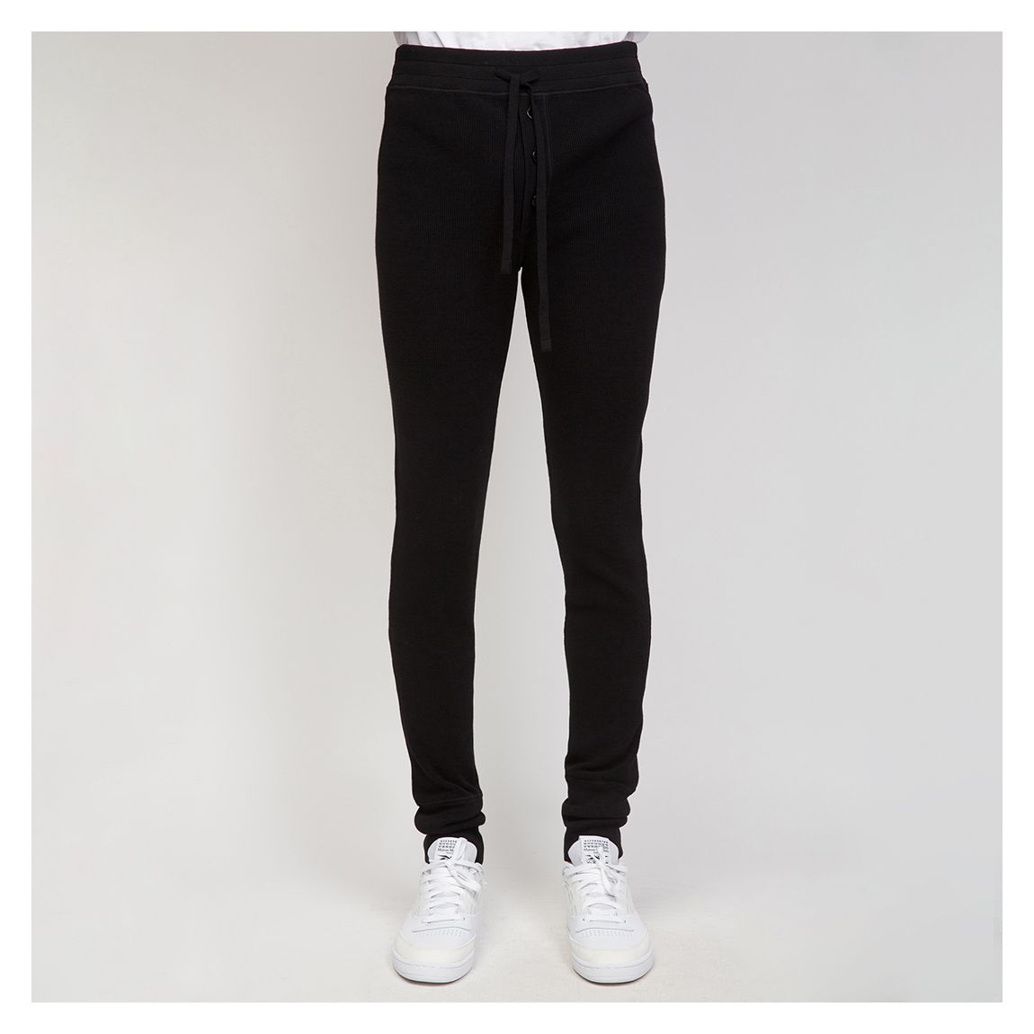 Black Skinny Leg Drawstring Trousers main product photo