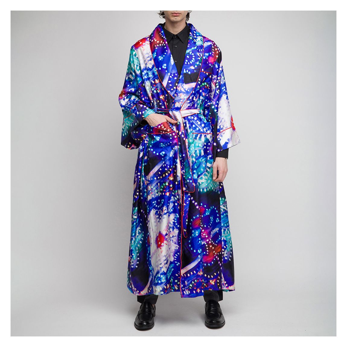 Blue/Multi Printed Dressing Gown main product photo