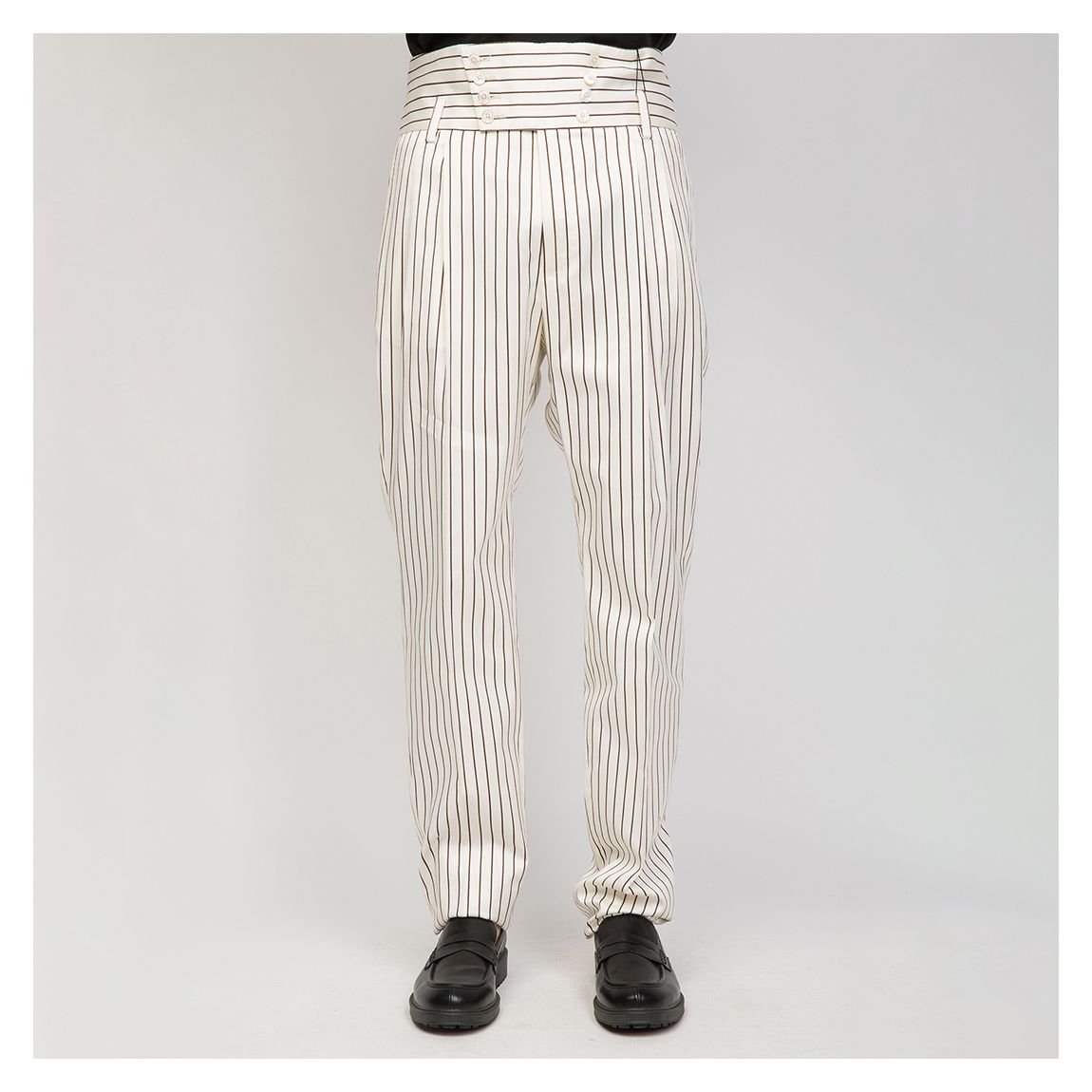Ivory/Black Stripe Trousers main product photo