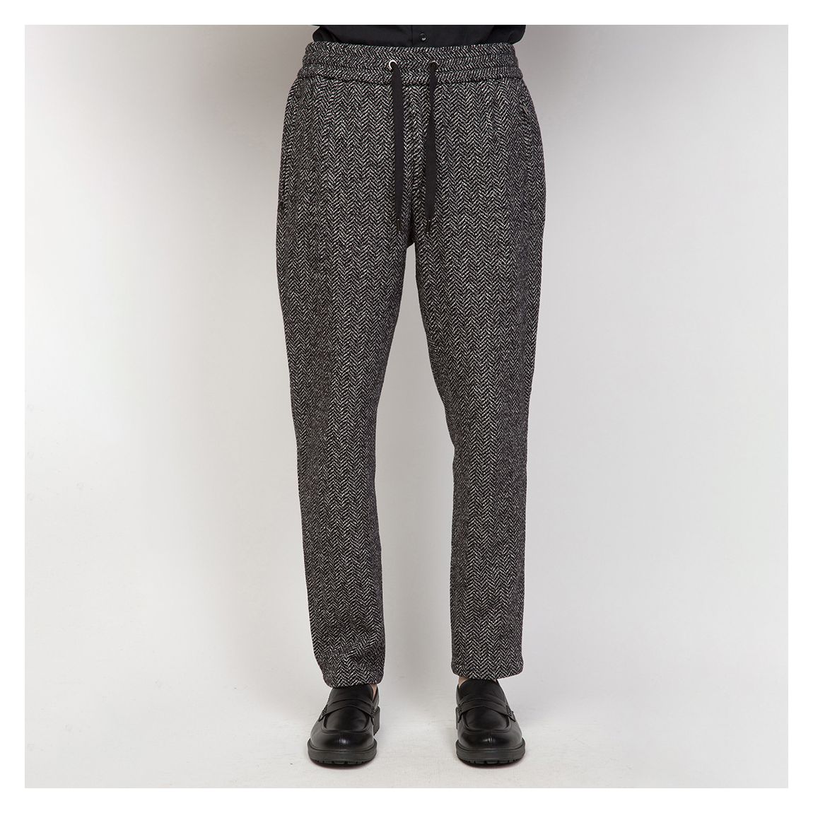 Charcoal Marl Drawstring Trousers main product photo