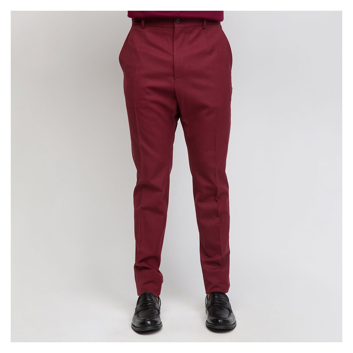 Burgundy Tapered Chinos main product photo