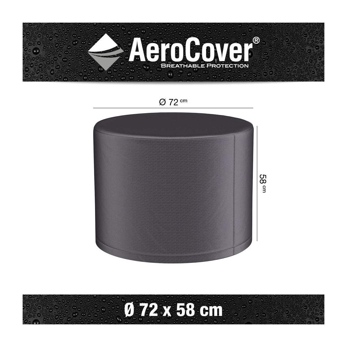 Firetable Platinum Aerocover Round 72x58cm main product photo