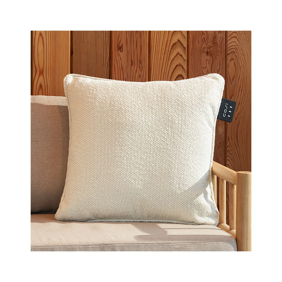 Cosipillow Heated Comfort Square Teddy White 50x50cm main product photo
