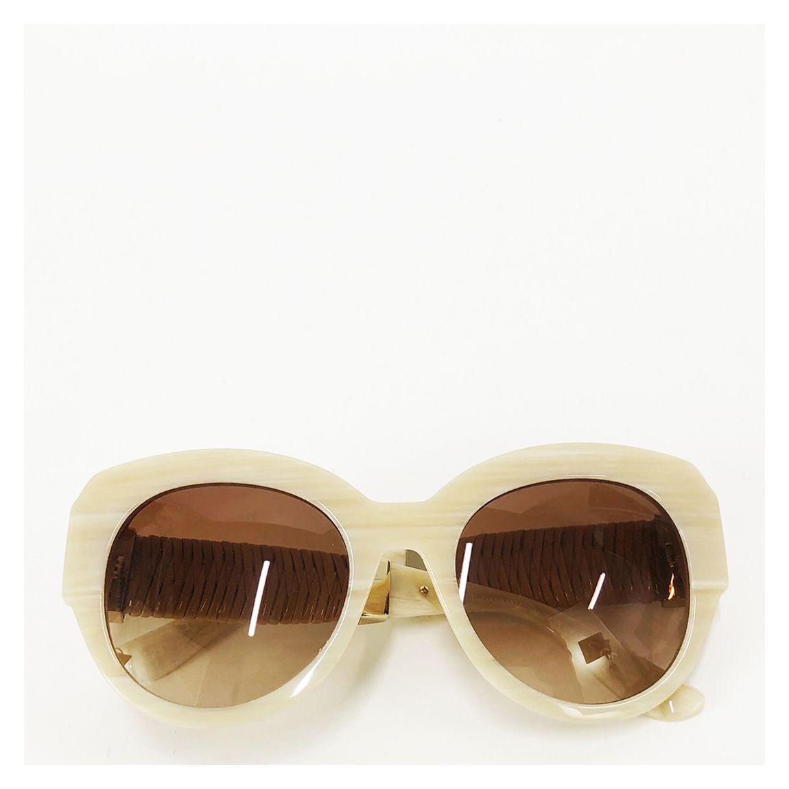 Gold/Ecru Oversized Sunglasses main product photo