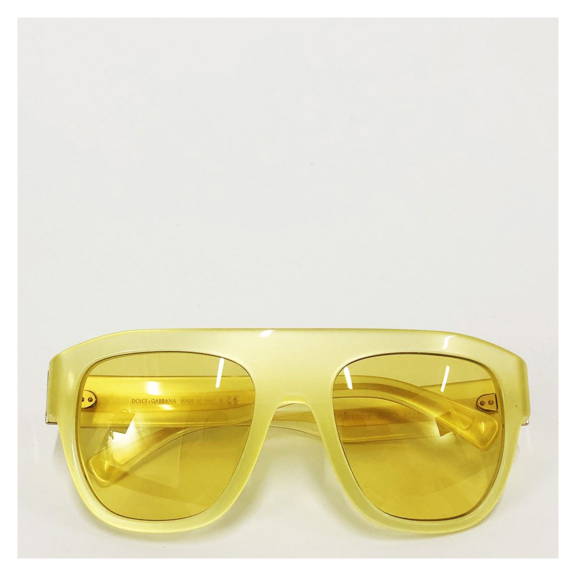 Lemon Yellow Square Sunglasses main product photo