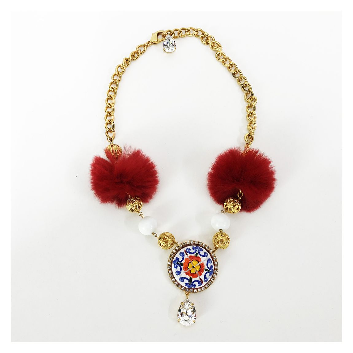 Gold/Red Pendant Gioiello Necklace main product photo