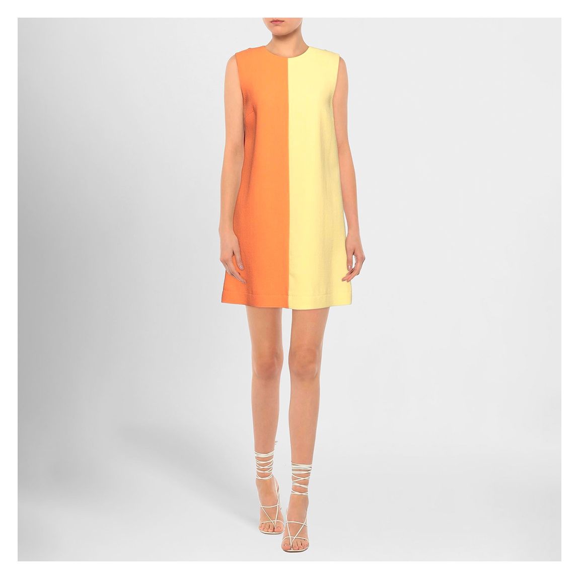 Yellow Contrast Mini Dress main product photo