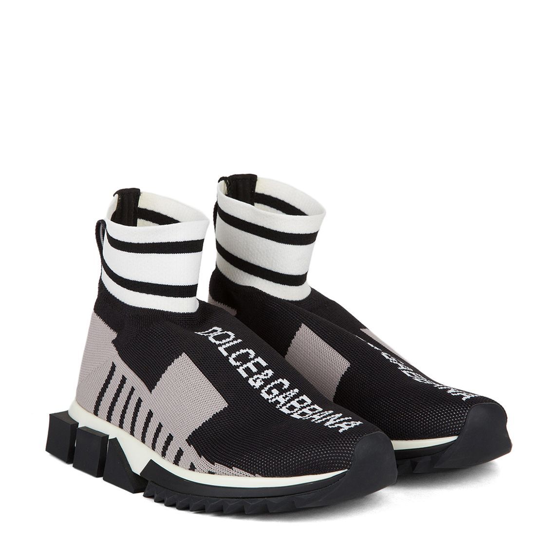 Greyscale Hi-Top Sock Sneaker main product photo