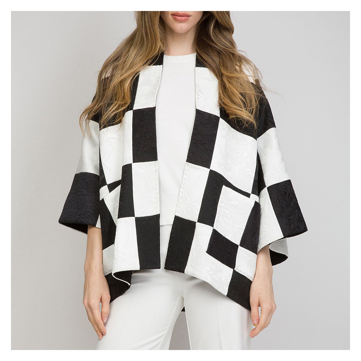 Black/White Checkerboard Jacket main product photo