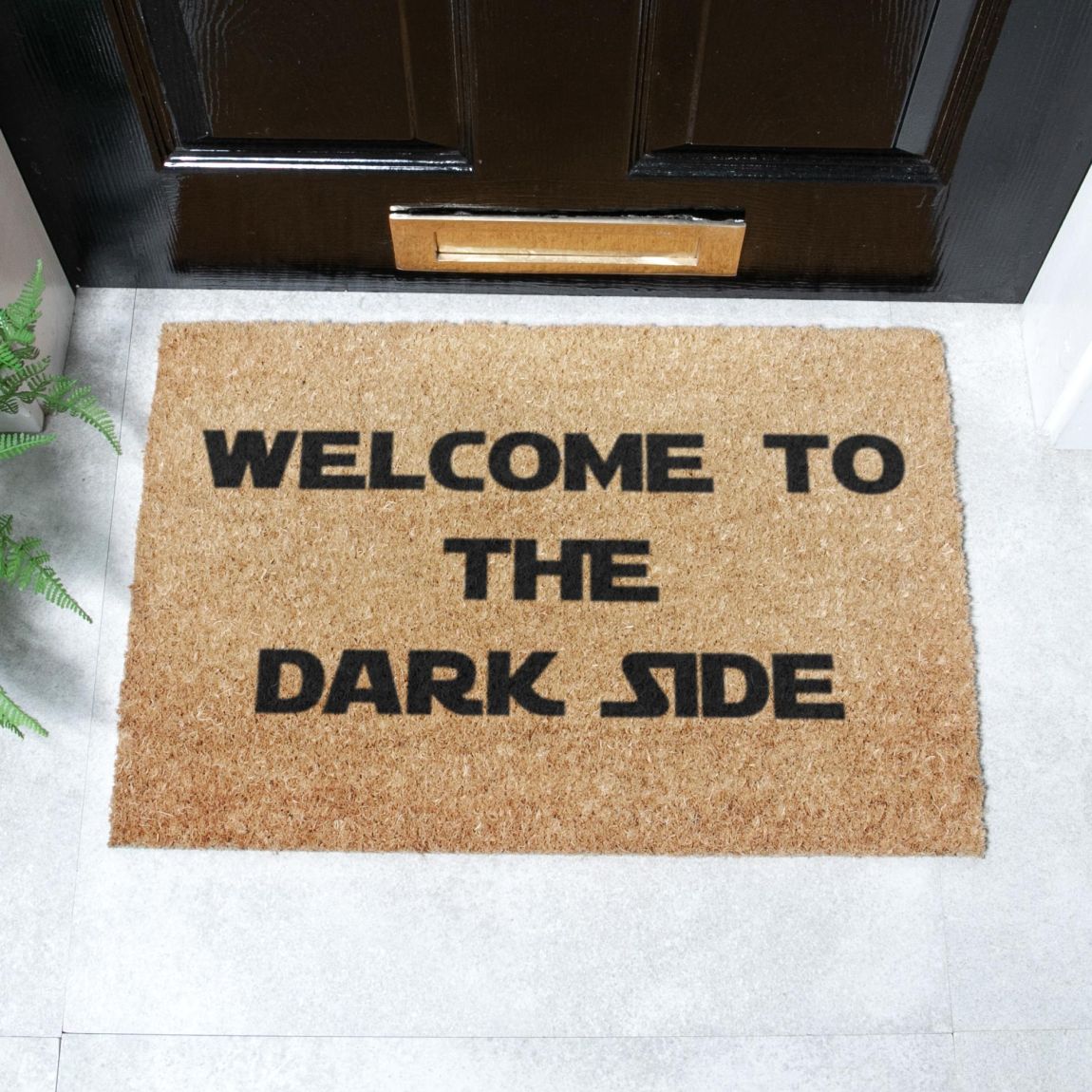 Welcome to the Darkside doormat quote main product photo