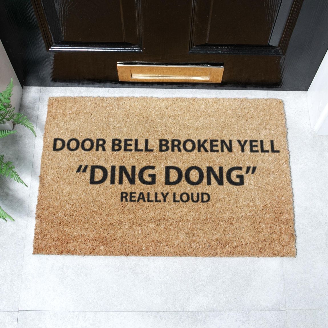 Yell Ding Dong Doormat 60 x 40cm main product photo