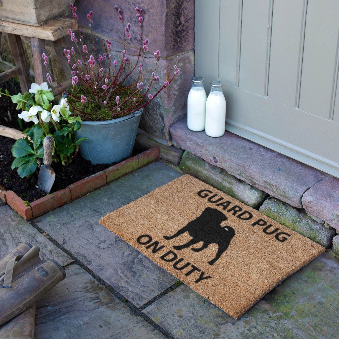 Guard Pug doormat 60 x 40cm main product photo
