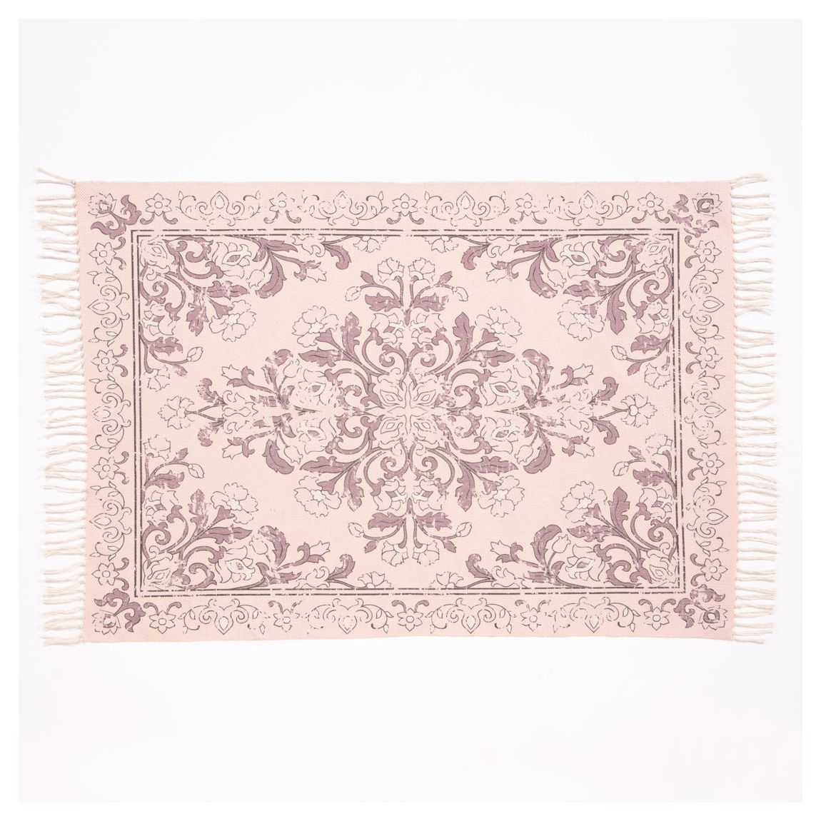 Kew 160x230cm Mauve Antique Printed Rug with Tassel main product photo