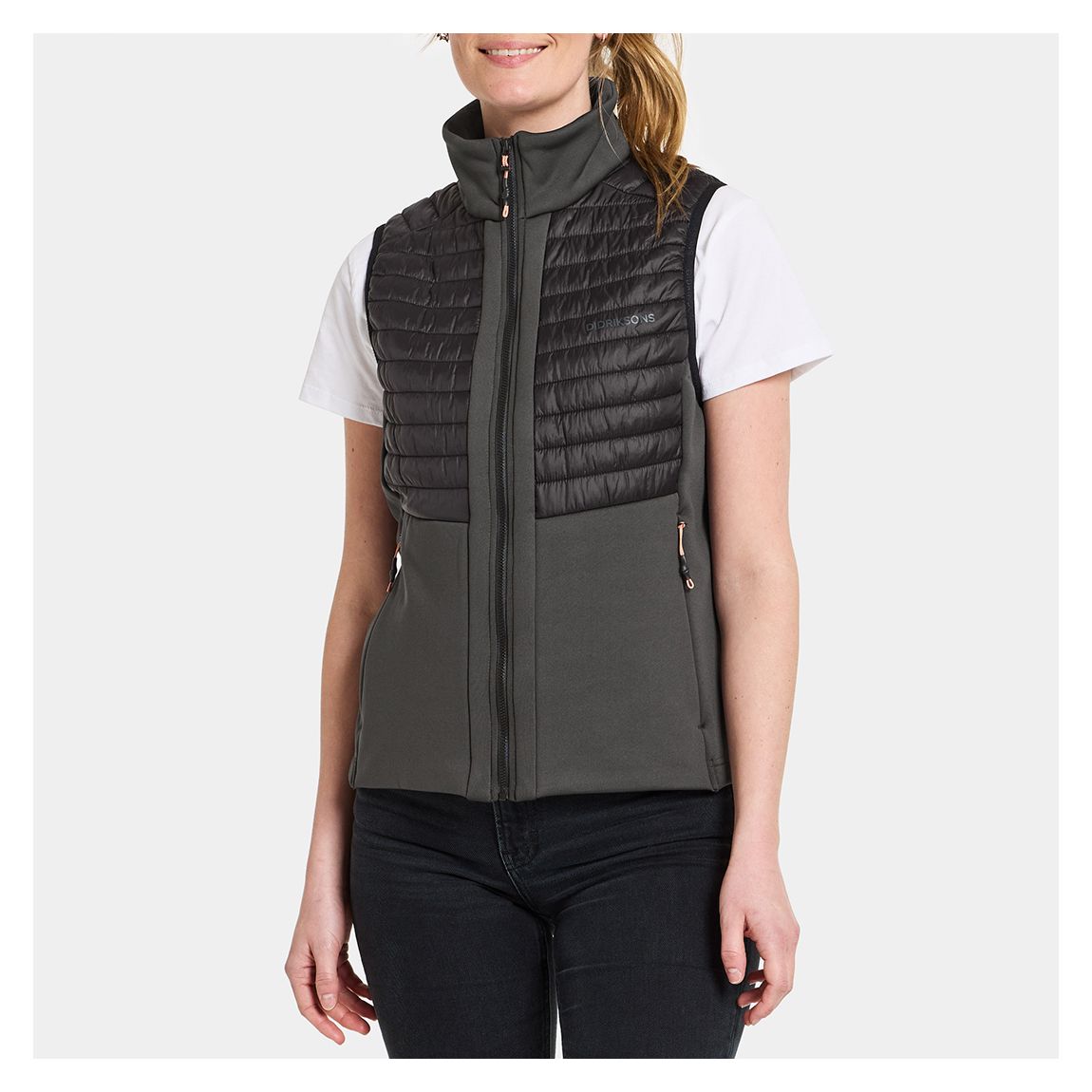 Coal Black Annema Hybrid Gilet main product photo
