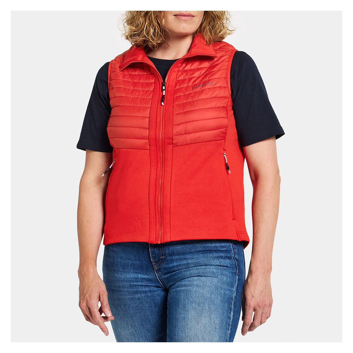 Lava Red Annema Hybrid Gilet main product photo