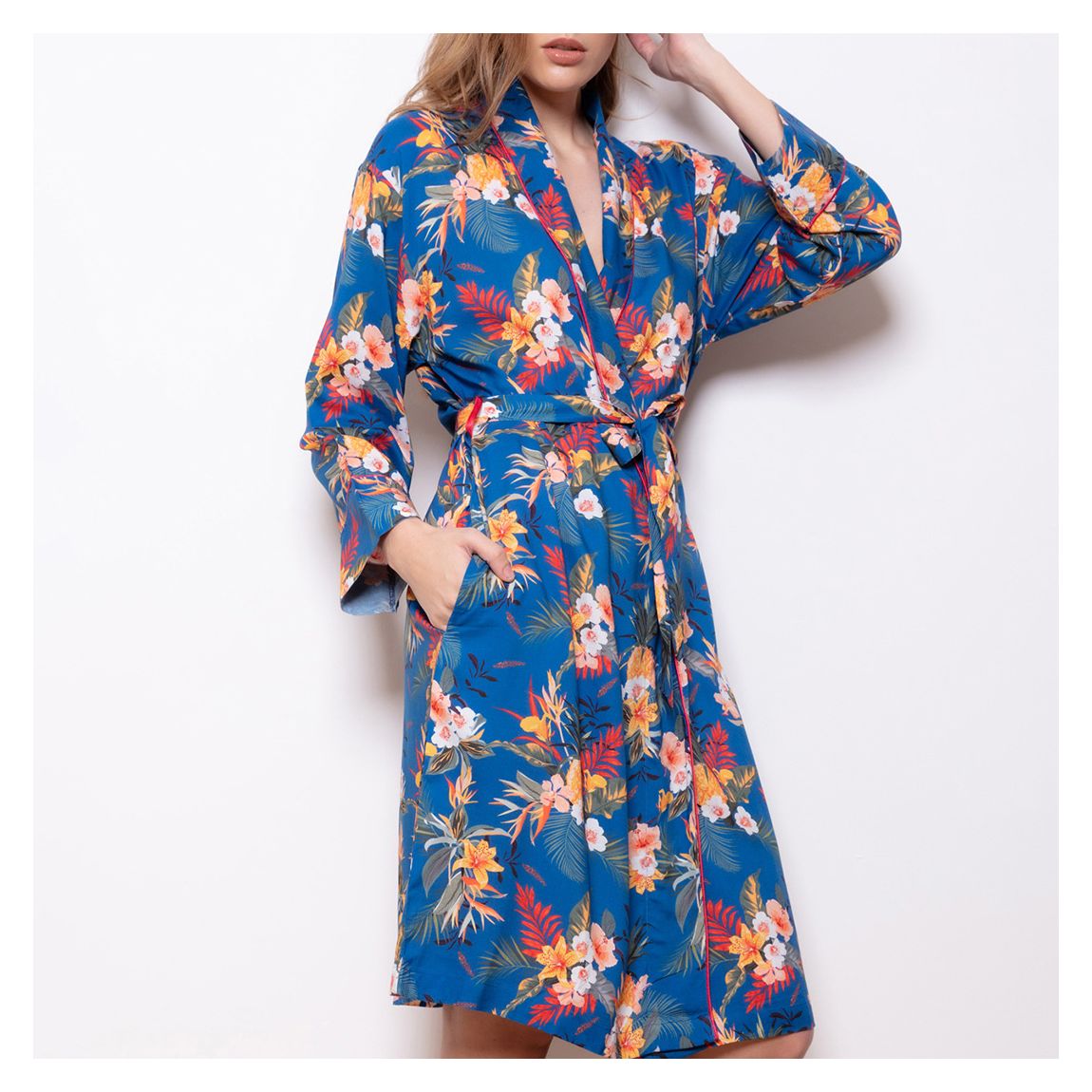 Tropical Lilly-Flora Long Sleeve Shawl main product photo