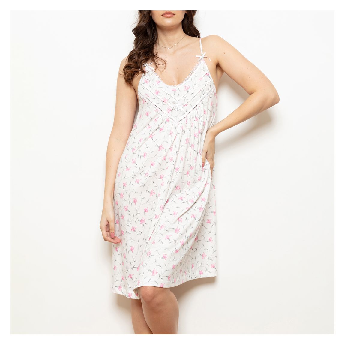 Freesia Flora Spaghetti Strappy Dress main product photo