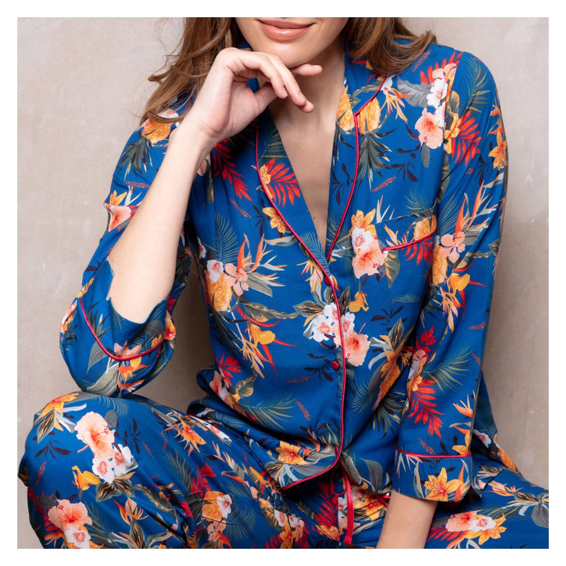 Tropical Lilly-Flora Long Sleeve PJ Set main product photo