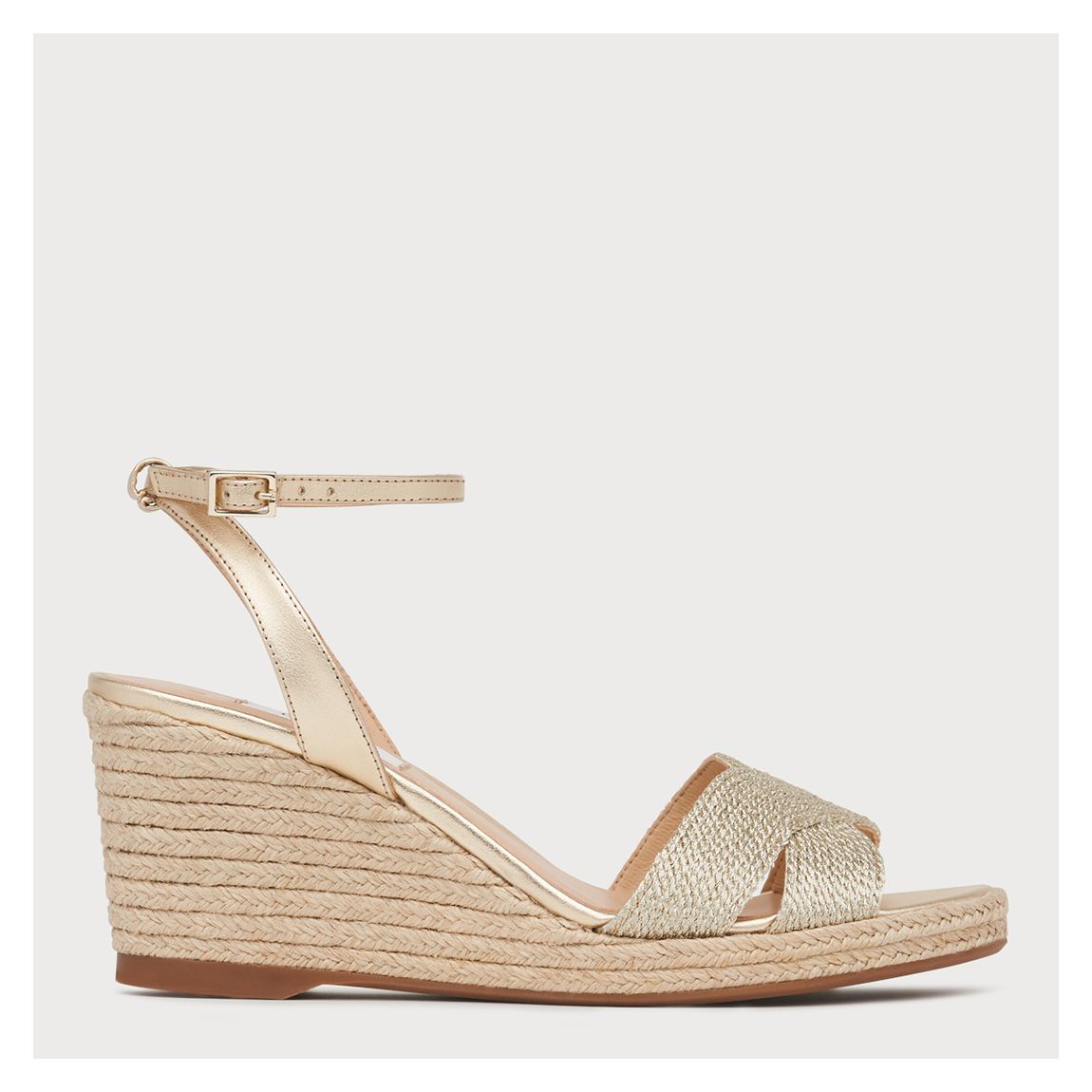 Gold Shimmer Espadrille Sandal main product photo