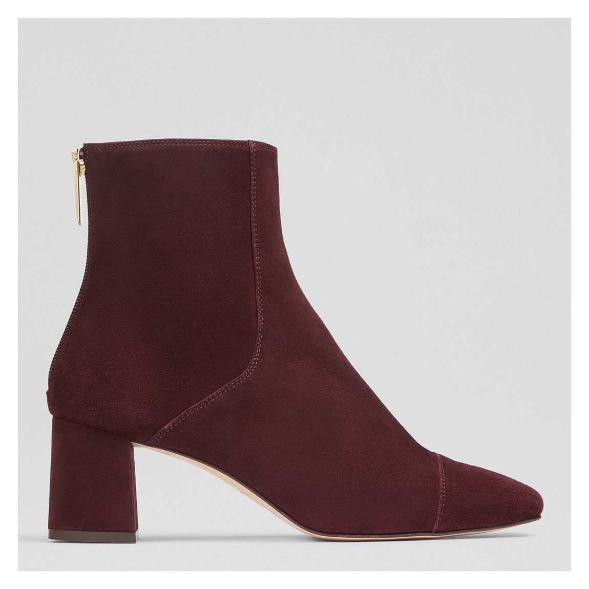 Plum Maxine Squared Ankle Boot main product photo