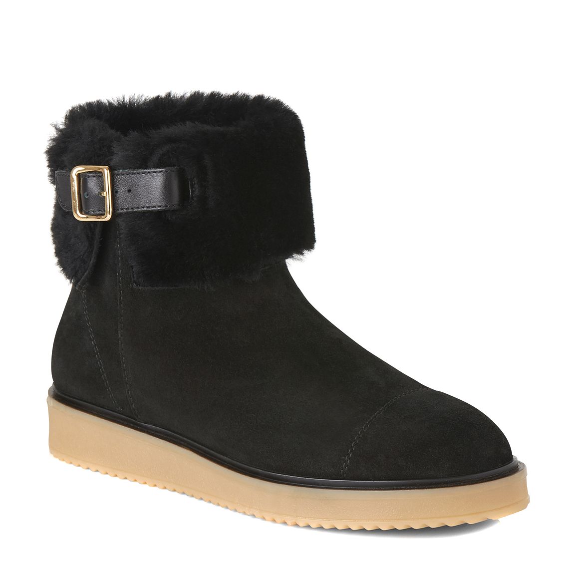 Black Maci Plush Ankle Boot main product photo