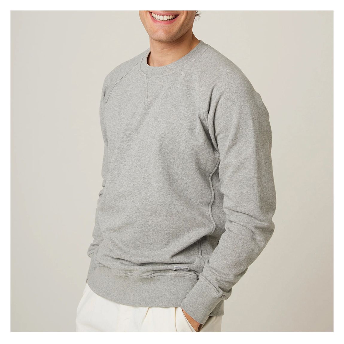 Light Grey Classic Loopback Sweatshirt main product photo