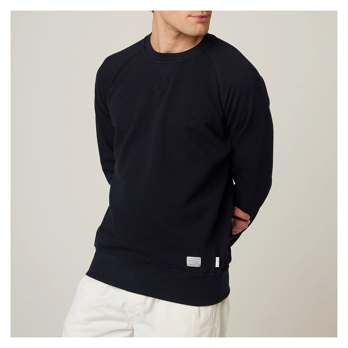 Navy Classic Loopback Sweatshirt main product photo