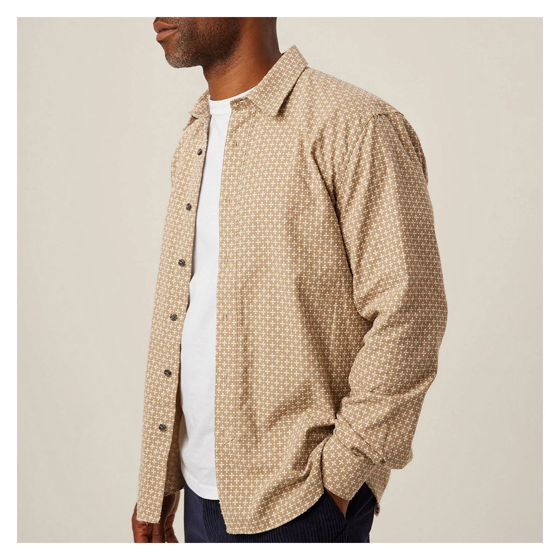 Camel Printed Club Shirt main product photo