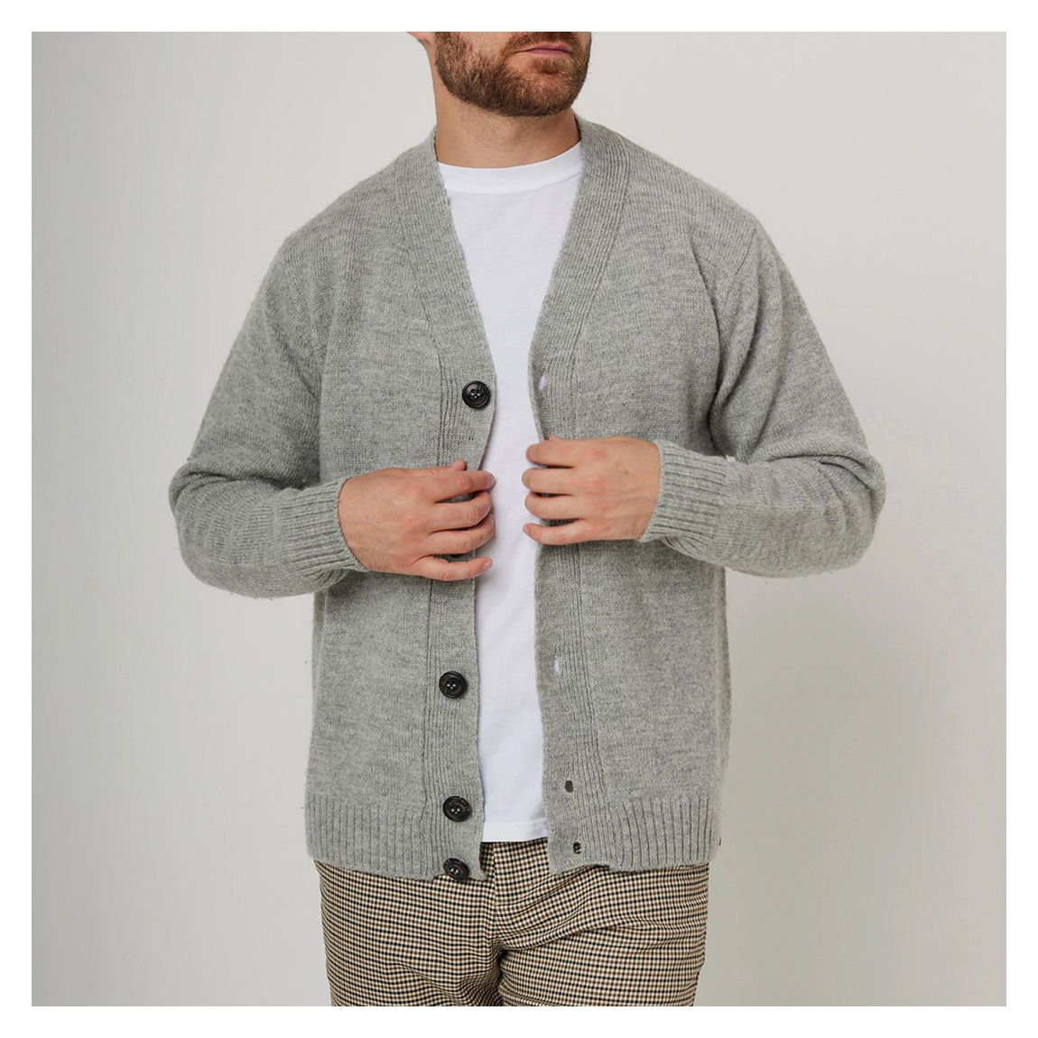 Light Grey Makers Cardigan main product photo