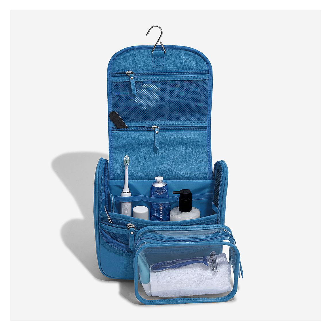 Azure Blue Hanging Washbag main product photo