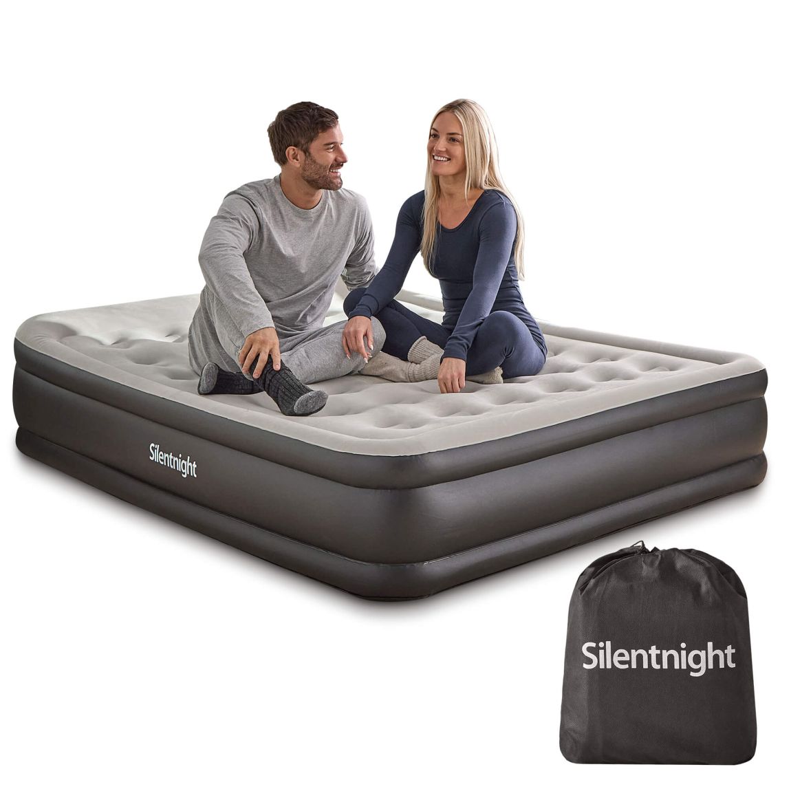 Silentnight Deep Sleep Ultimate High-Rise Airbed - Black - King main product photo