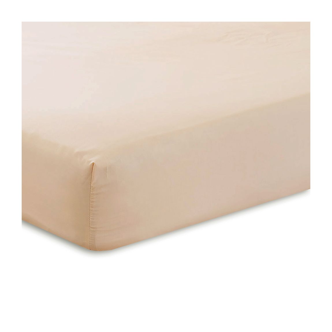 Charlotte Thomas Poetry Plain King Fitted Sheet - Biscuit main product photo