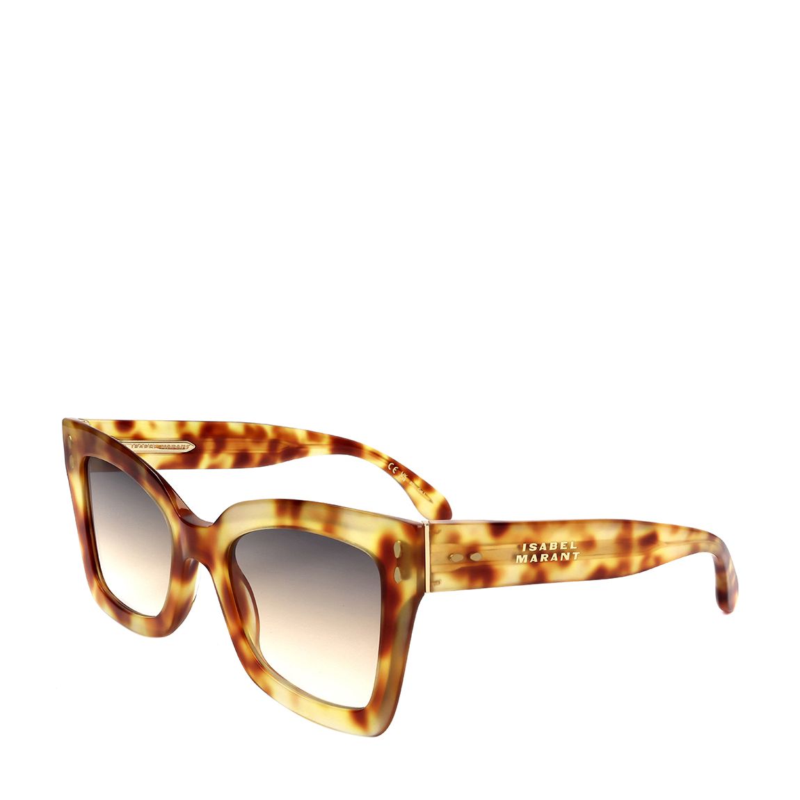 Havana Brown Square Sunglasses 52mm main product photo