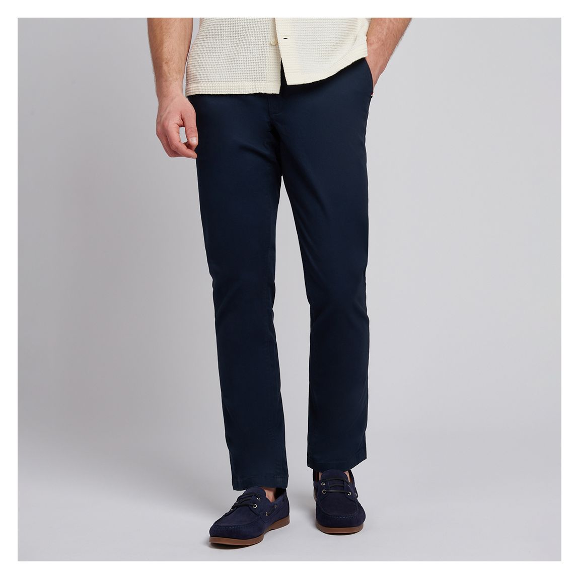 Navy Classic Cotton Blend Chino Trouser main product photo