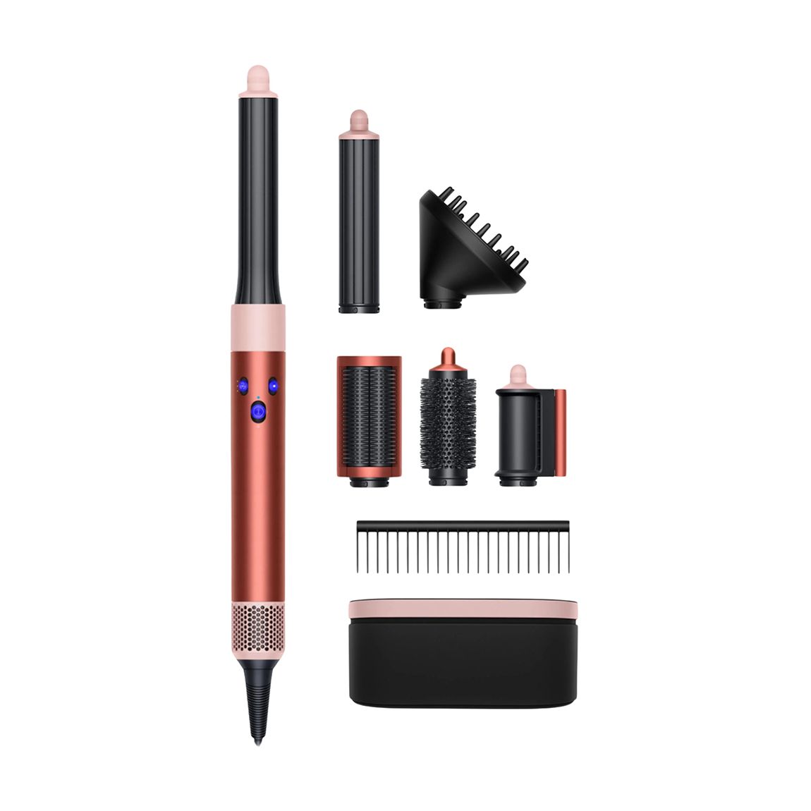 SAVE £100 Refurbished Dyson Airwrap™ multi-styler and dryer Complete Long Volumise (Strawberry Bronze/Blush Pink) main product photo