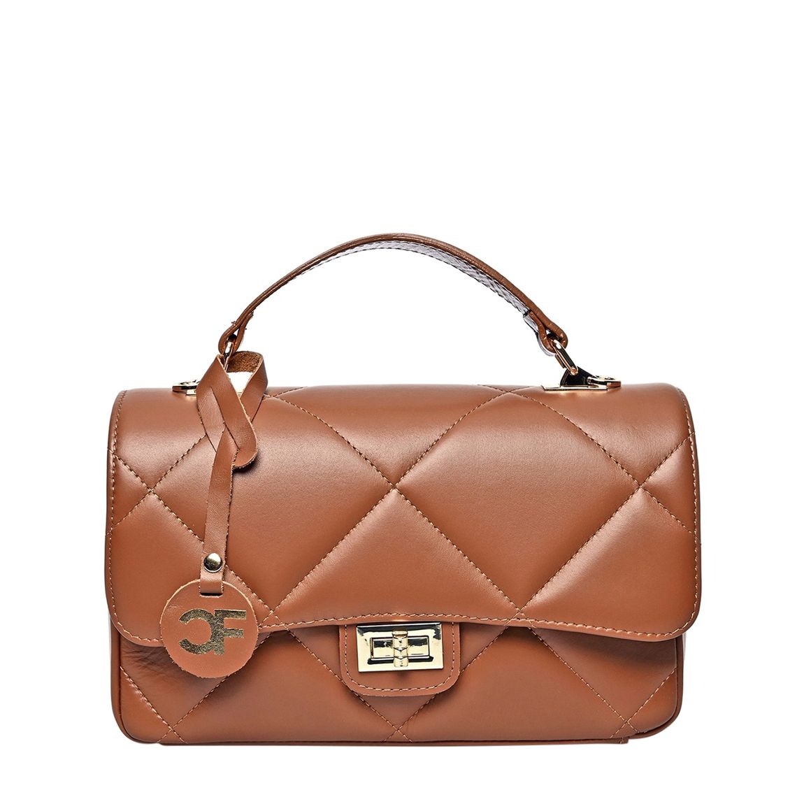Brown Italian Leather Crossbody Bag main product photo