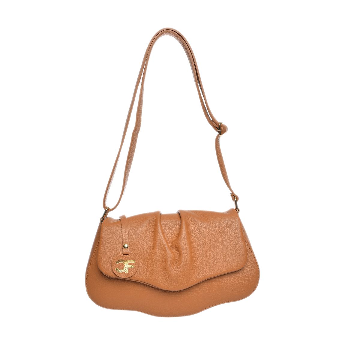 Brown Italian Leather Crossbody Bag main product photo