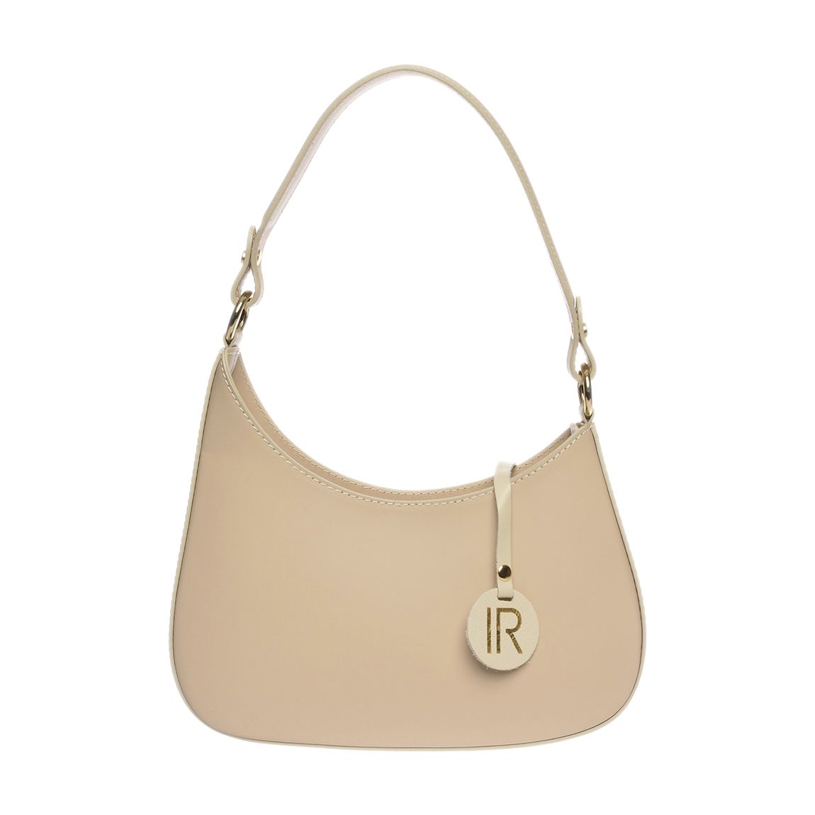 Beige Italian Leather Handbag main product photo