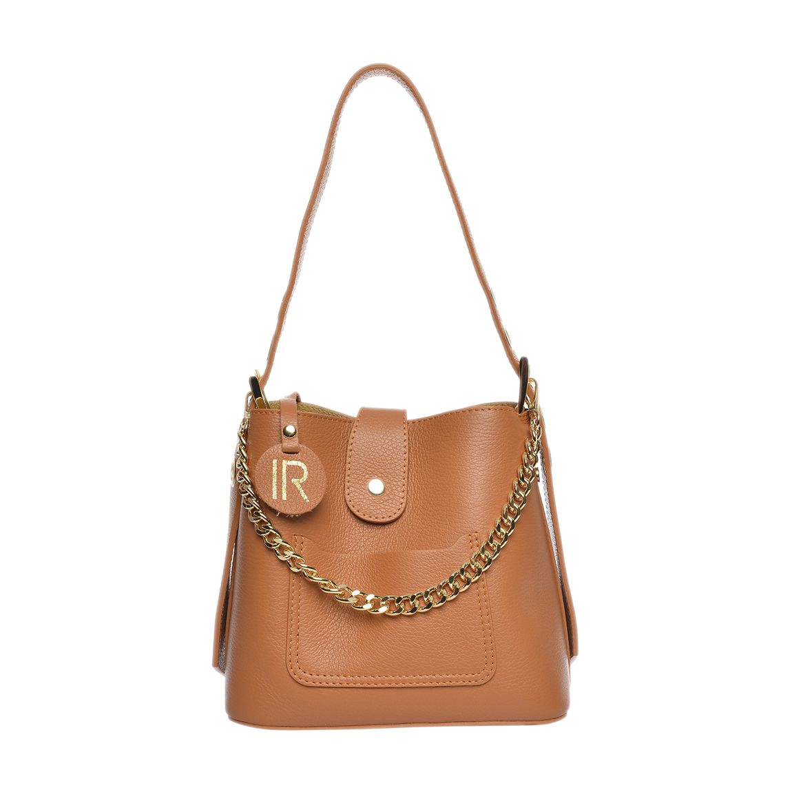 Brown Italian Leather Handbag main product photo