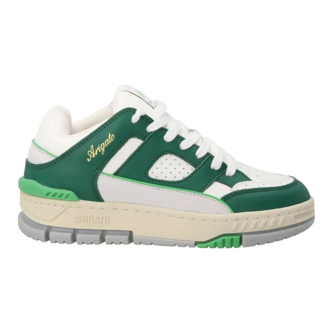 AXEL ARIGATO Women's Area Trainer Low Top in White and Green - RRP290 main product photo